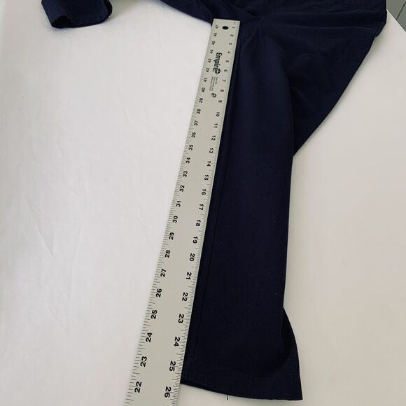 Eileen Fisher Pants Women S Petite Navy Blue Pull On Straight Ankle Minimalist - Picture 7 of 7